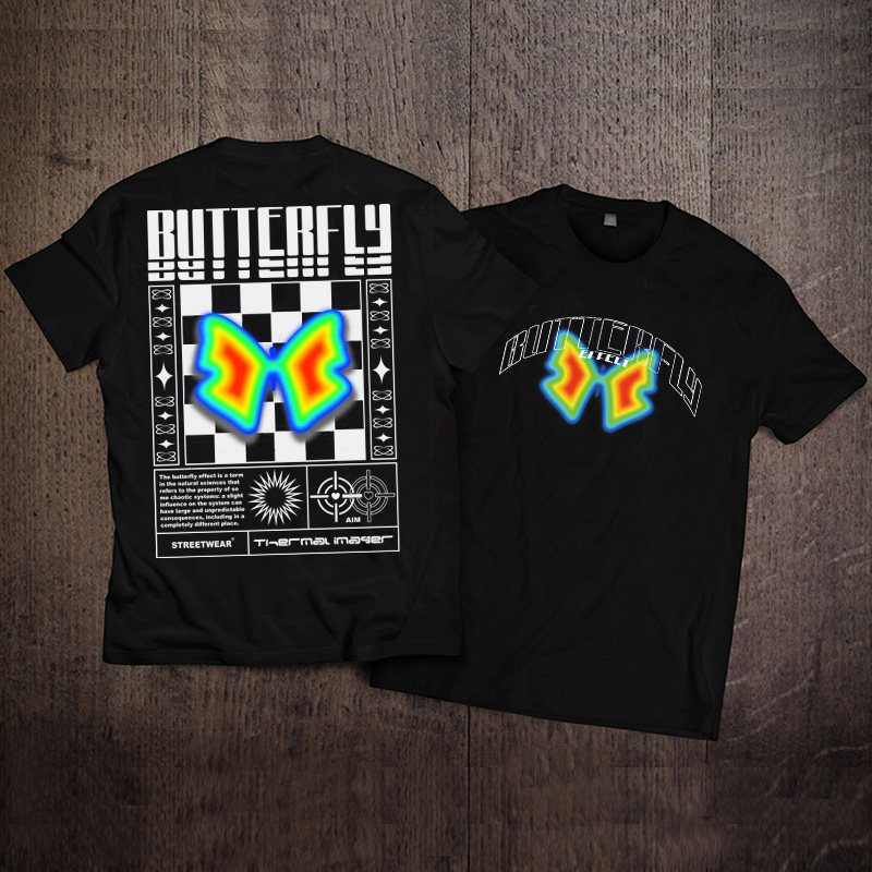 Streetwear Brand With Butterfly - 2026 Steampunk Butterfly Effect High-street Streetwear