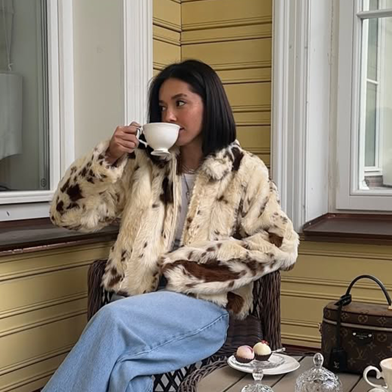 Chic Street Girls Cow Print Fu - Women Streetwear Brand recension och pris