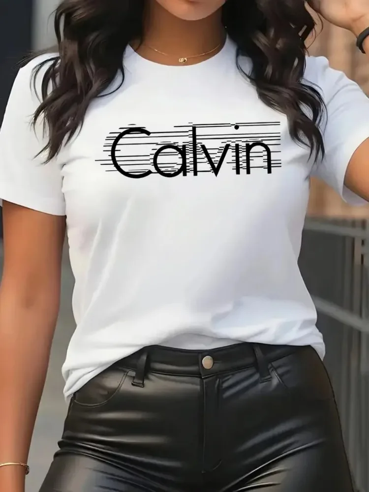 Calvin Women's T-Shirt Leisure - Women Streetwear Brand recension och pris