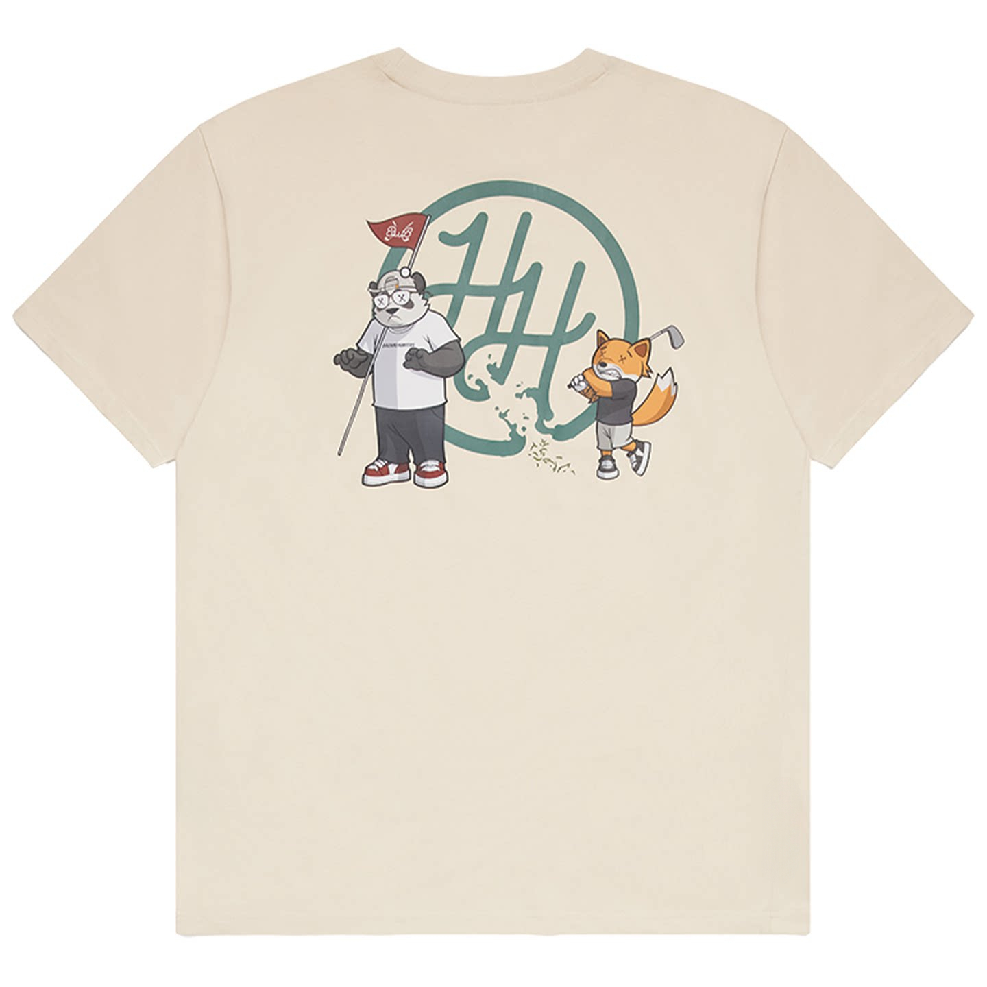 Cartoon Panda and Fox Golf Out - Streetwear Brand Golf recension och pris