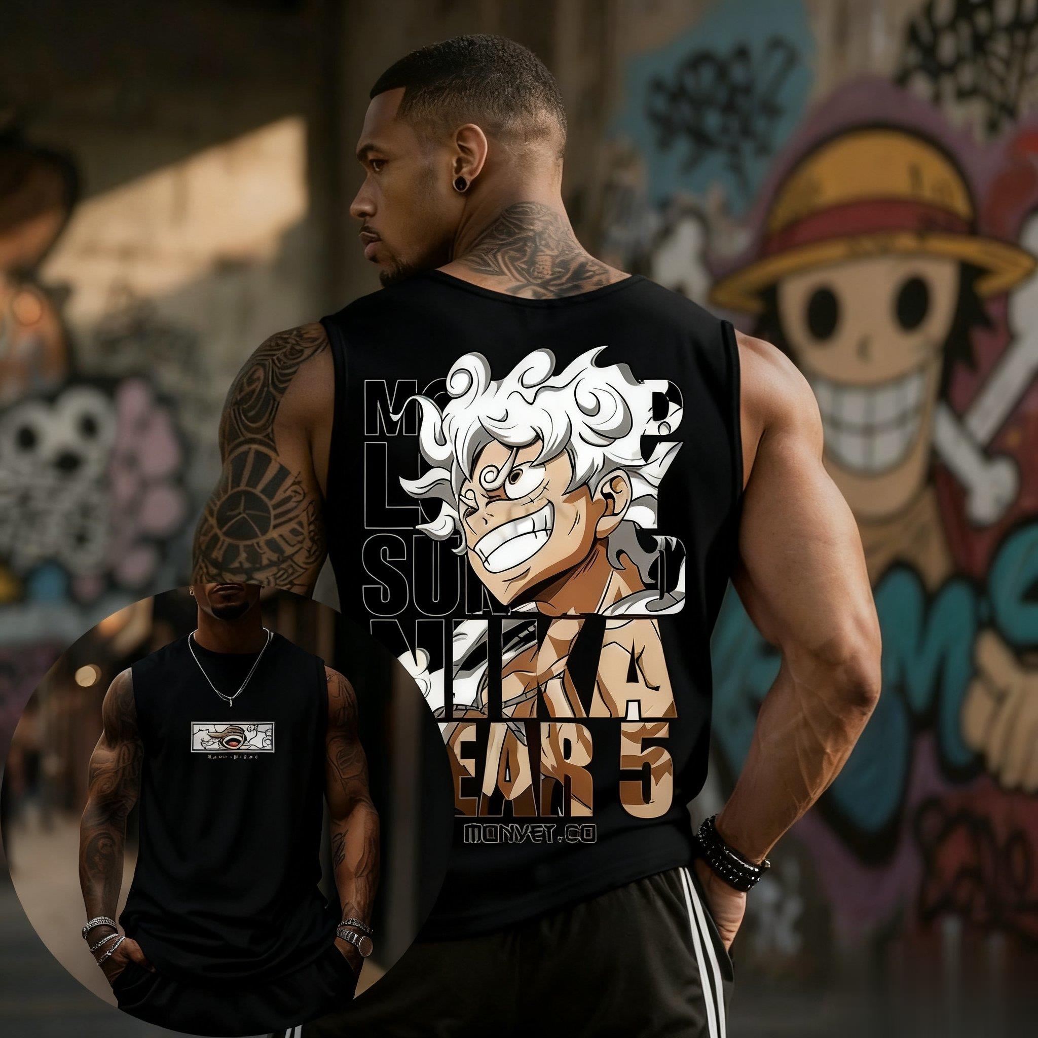 One Piece Luffy Gear 5 Tank To - Streetwear Brand Japan recension och pris